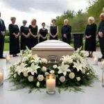 serene-outdoor-funeral-elegant-casket-white-flowers-flickering-candles-tranquil-gathering_1235723-14529